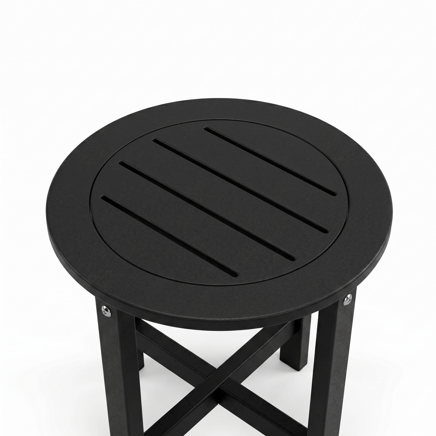 Verde Luxe HDPE All Weather Round Outdoor Side Table