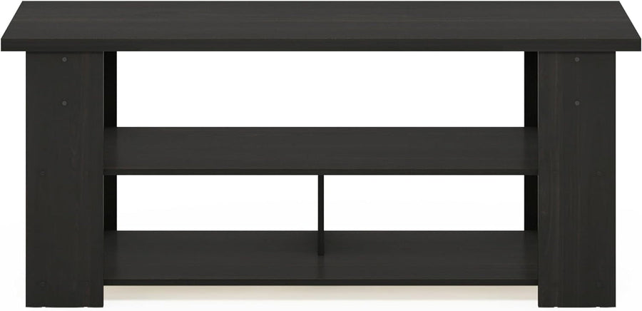 Espresso TV Stand for 50 Inch TVs With Open Shelves