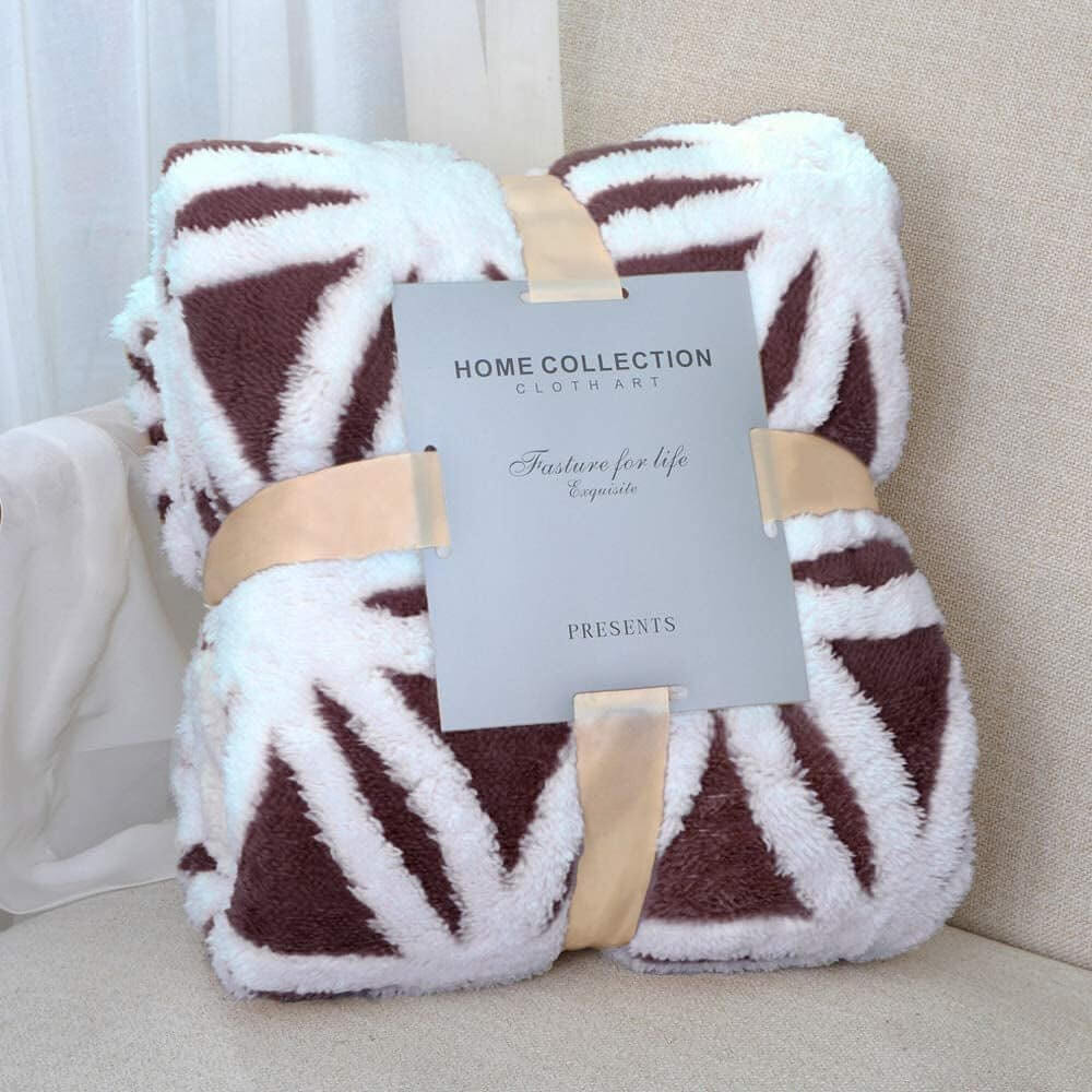 Soft Sherpa Fleece Throw Blanket