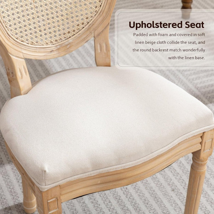 dining chair rattan featurers