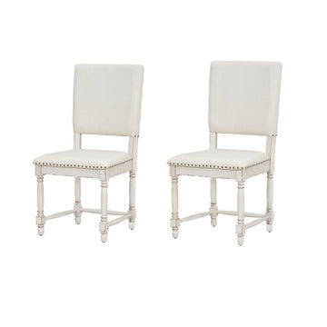 Elegant Dining Chair Vintage 2-Piece Upholstered Dining Chairs with Padded Comfort