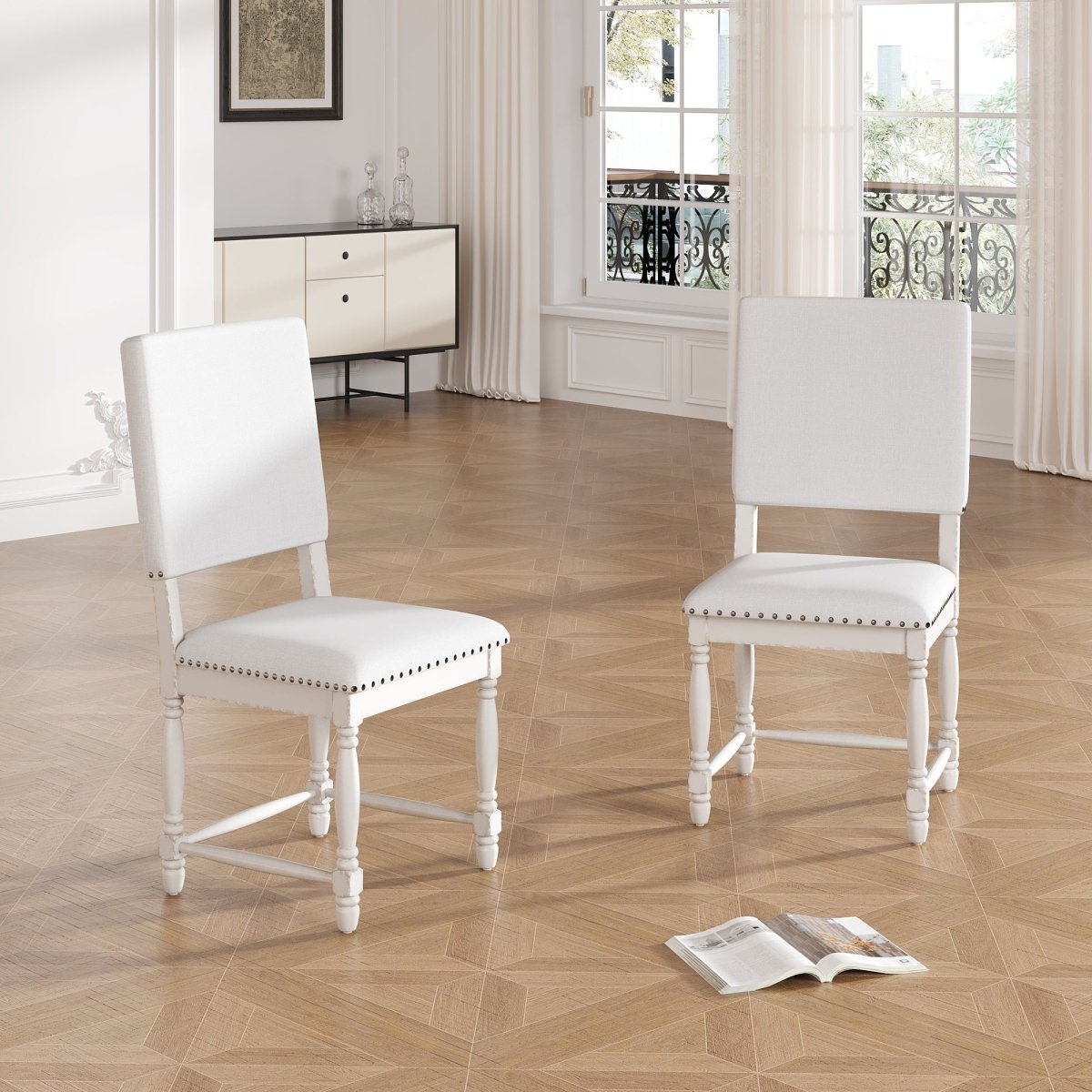Dining Chair Vintage 2-Piece Upholstered Dining Chairs