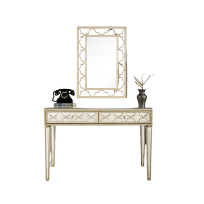 Elegant Dresser And Mirror With Eye-Catching Design Drawers