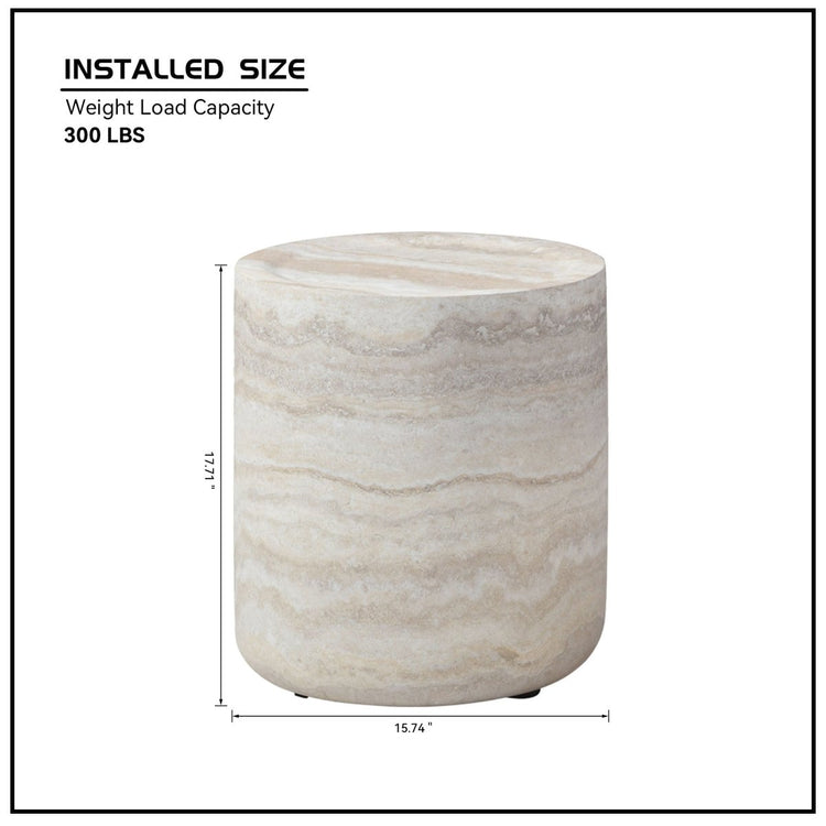 Elegant Faux Marble Coffee Tables MARS Pattern Size