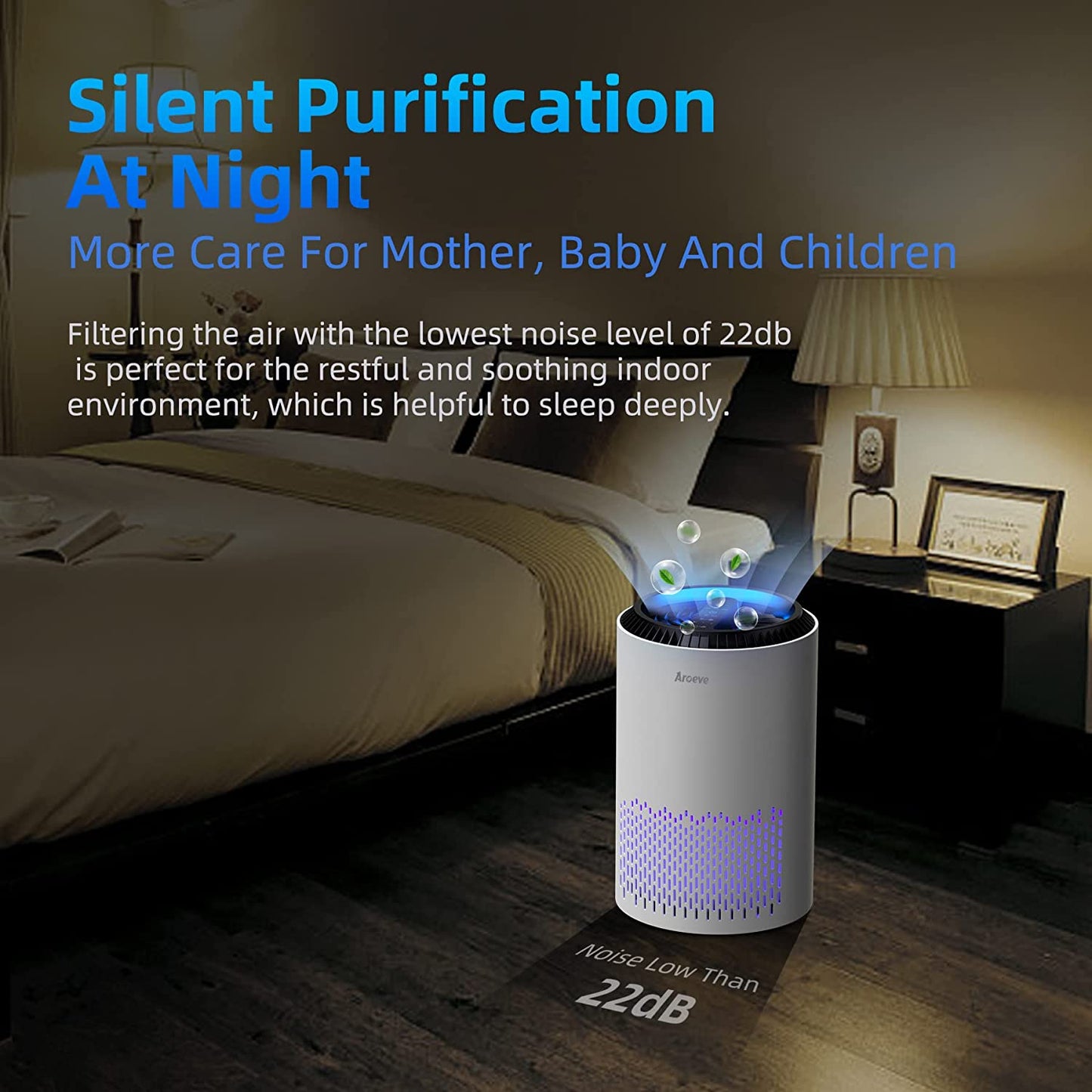 Portable Air Purifier with Sleep Mode and Speed Control