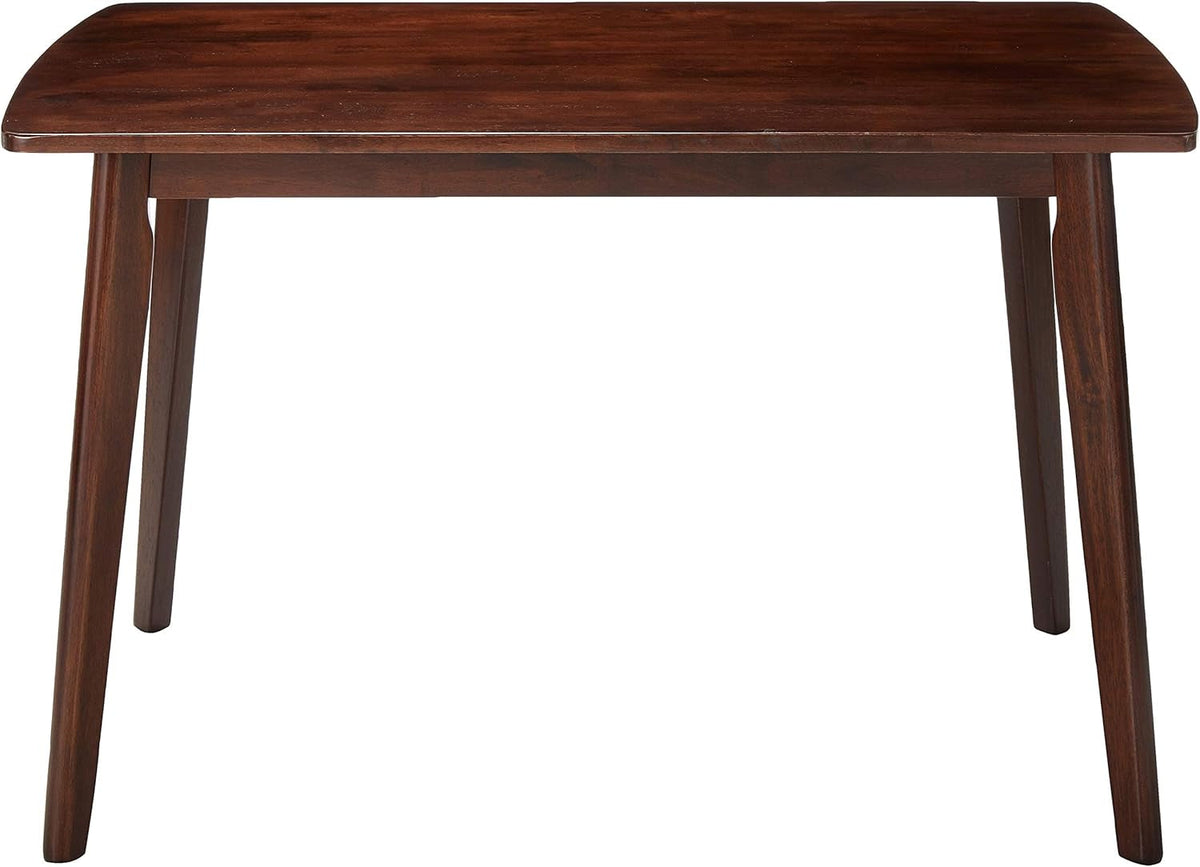 Shaye Walnut Dining Table in Solid Wood, 47.2 Inch Long