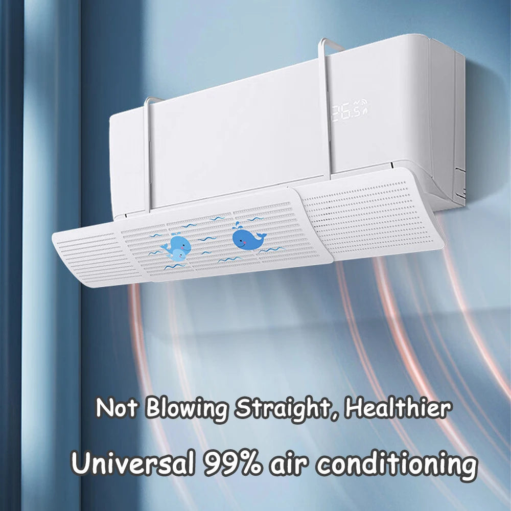 Universal Air Conditioner Wind Deflector Wall-Mounted Air Conditioning Windshield Anti-Direct Blowing Retractable Outlet Baffle