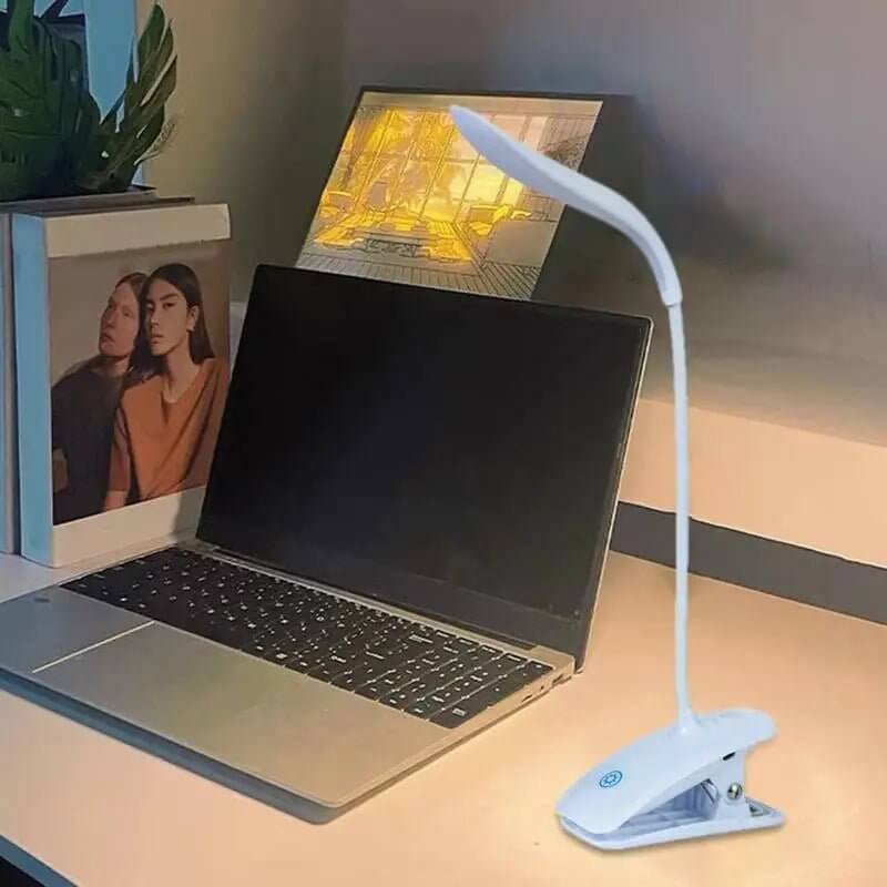 Clip - On LED Desk Lamp with 3 Brightness