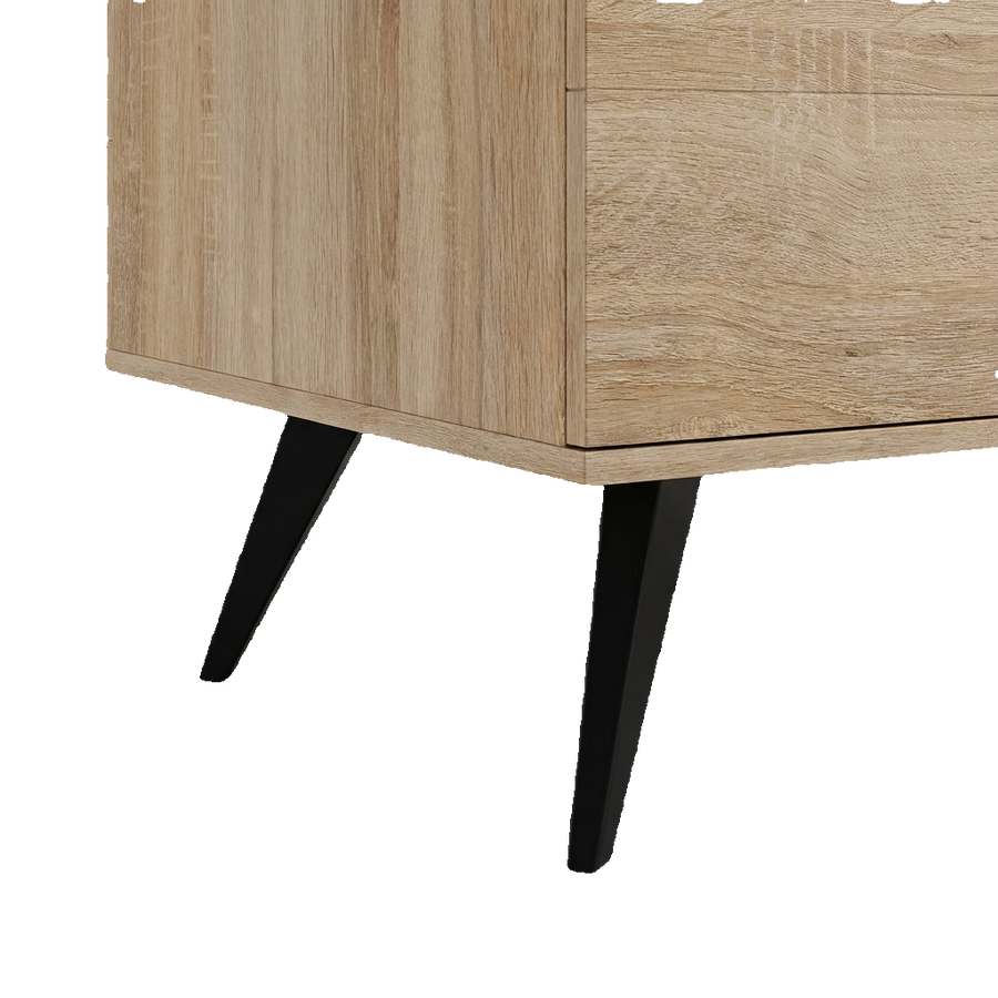 Farmhouse Storage Cabinet Coffee Table, Diamond Doors