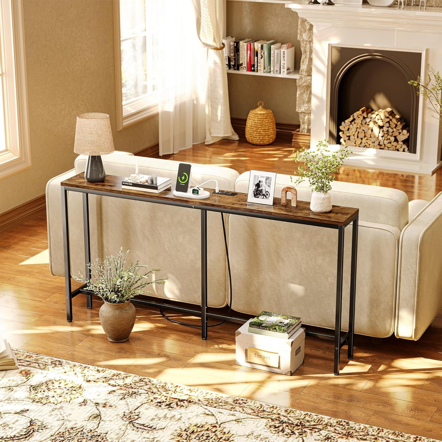 Console Table with Outlet