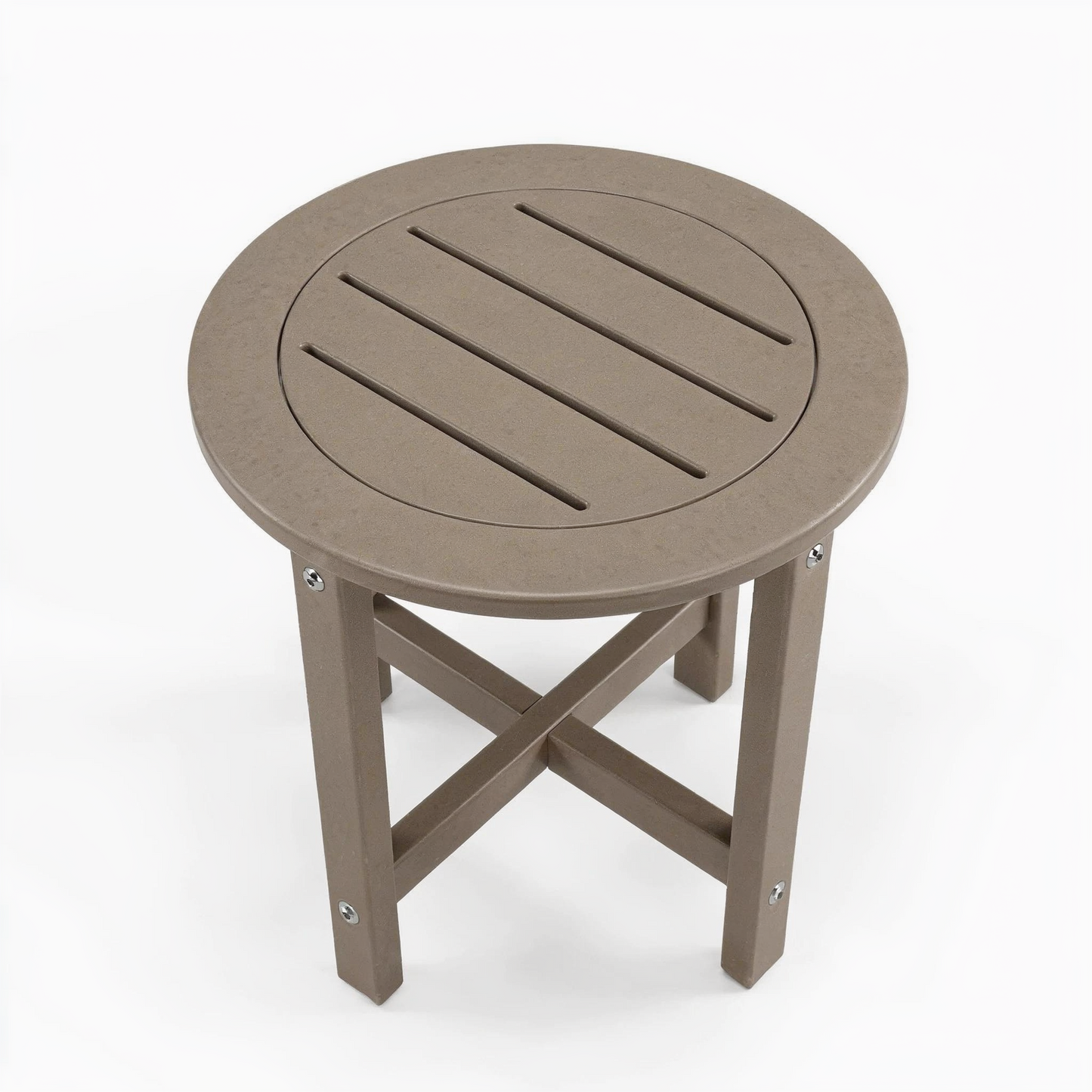 Verde Luxe HDPE All Weather Round Outdoor Side Table