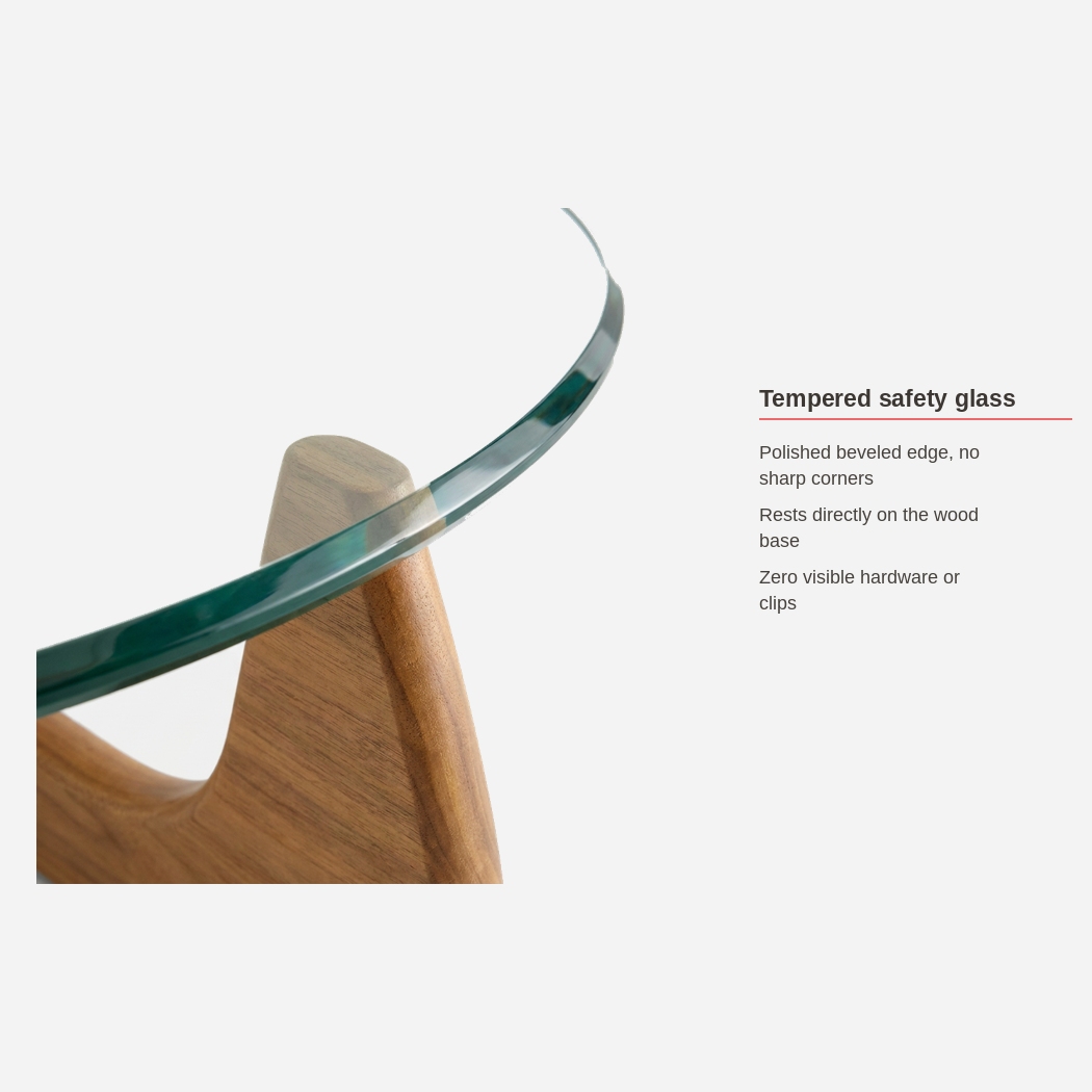 Tempered safety glass material spec card