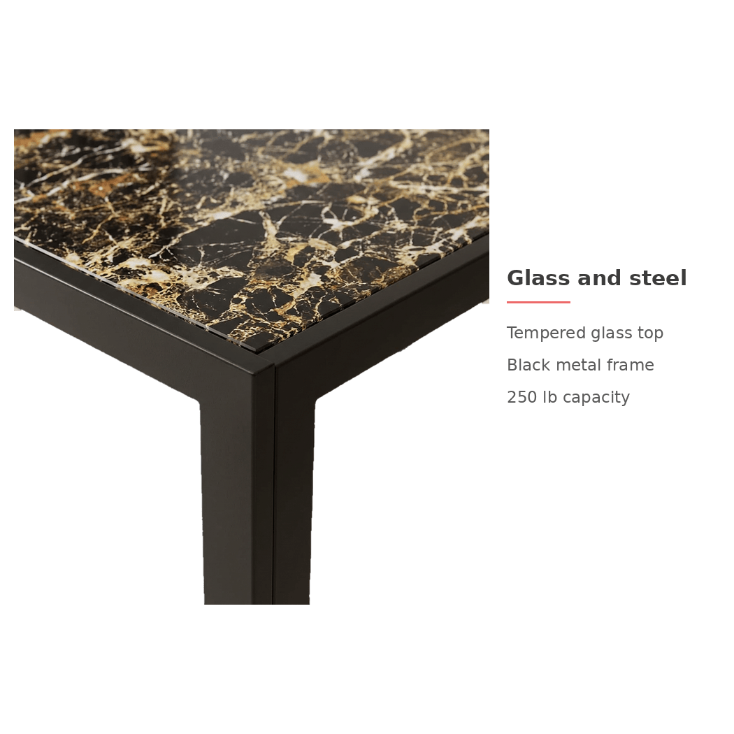 Table construction details card (feature callout)