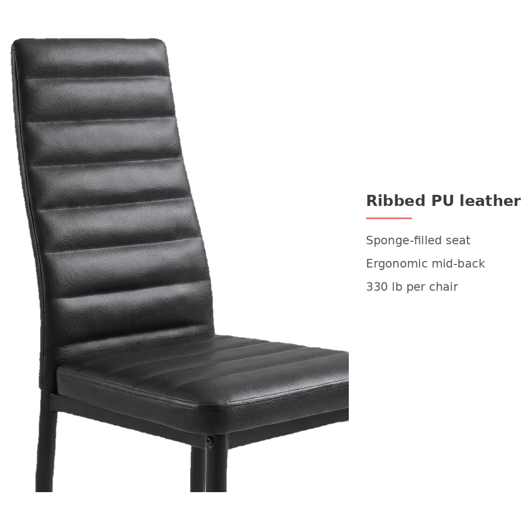 Chair construction details card (feature callout)