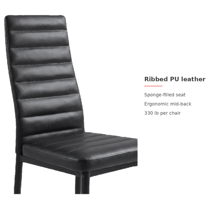 Chair construction details card (feature callout)