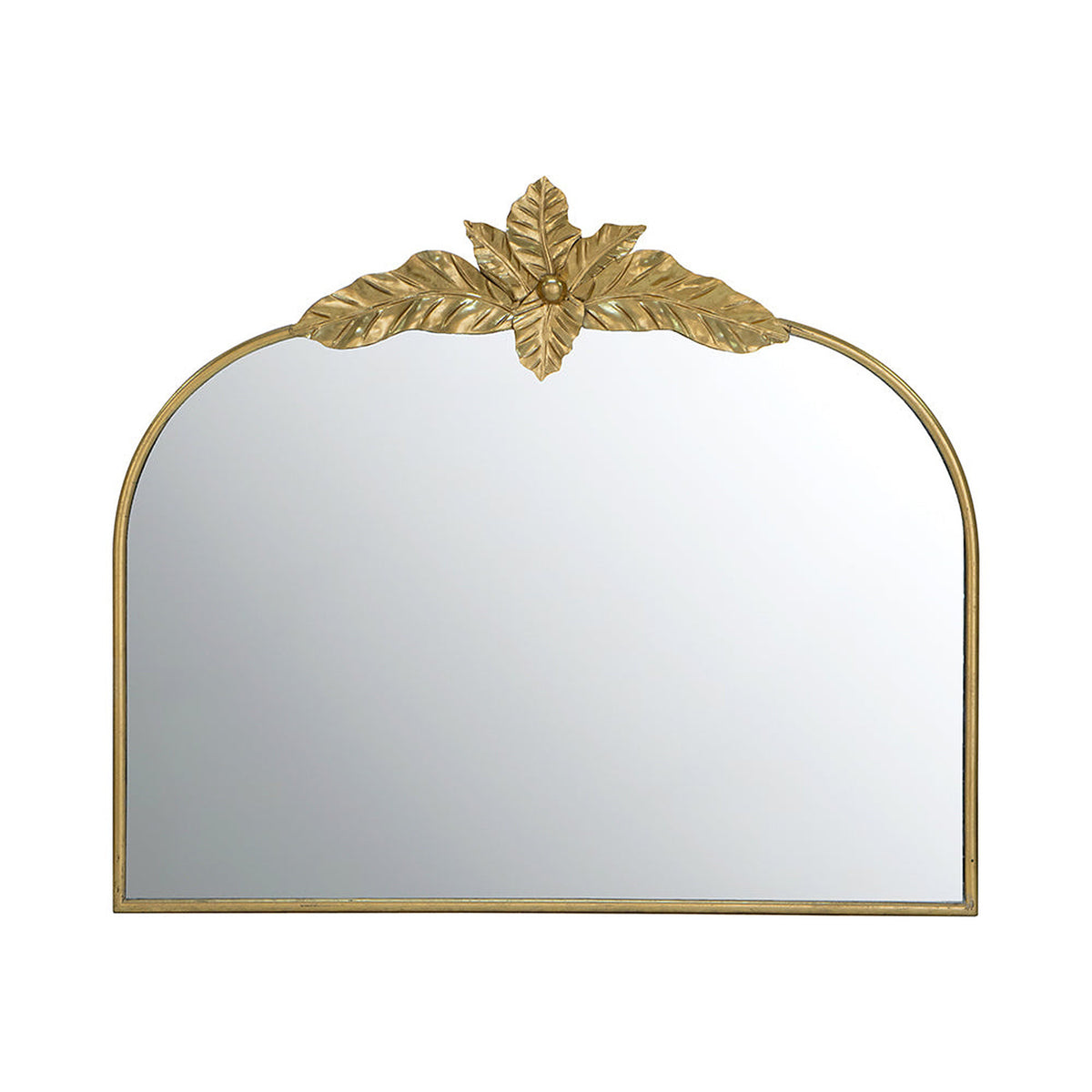 large gold arched mirror
