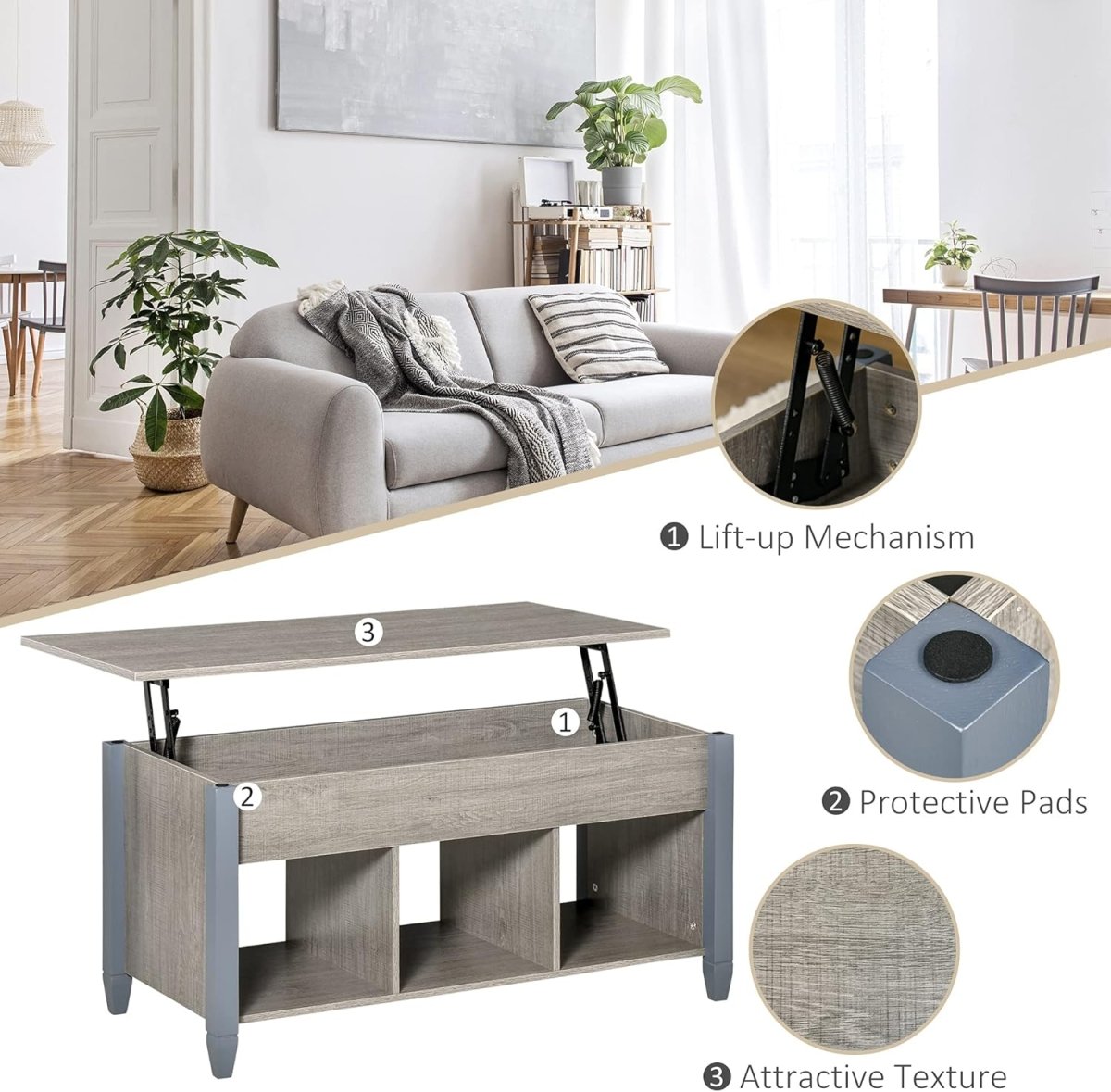 Lift_Top_rustic_coffee_table_sets_features
