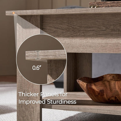Lift Top Coffee Table (feature callout)