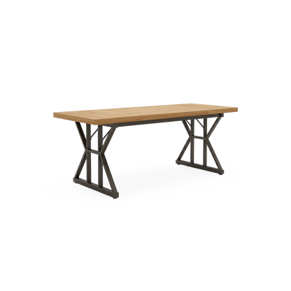 black trestle leg desk