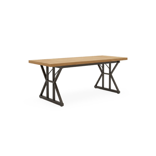 black trestle leg desk