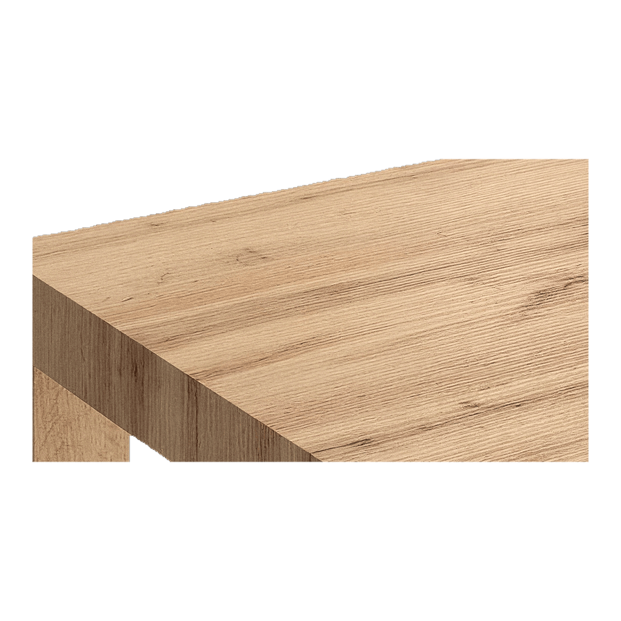 Light Oak Extendable Dining Table, Seats 8 At 78.7 Inches