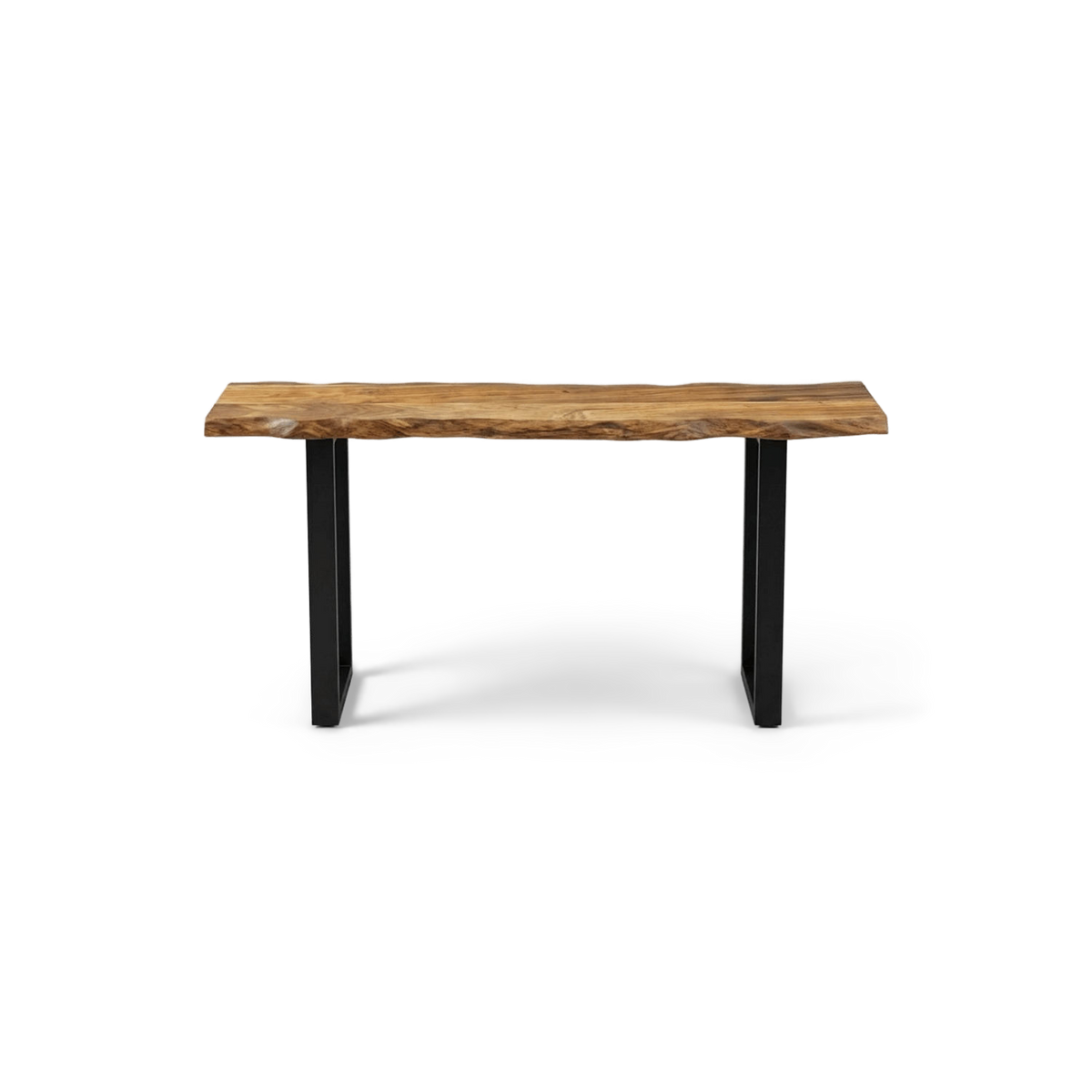 live edge console table