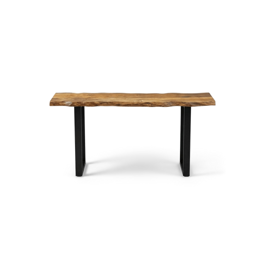 live edge console table