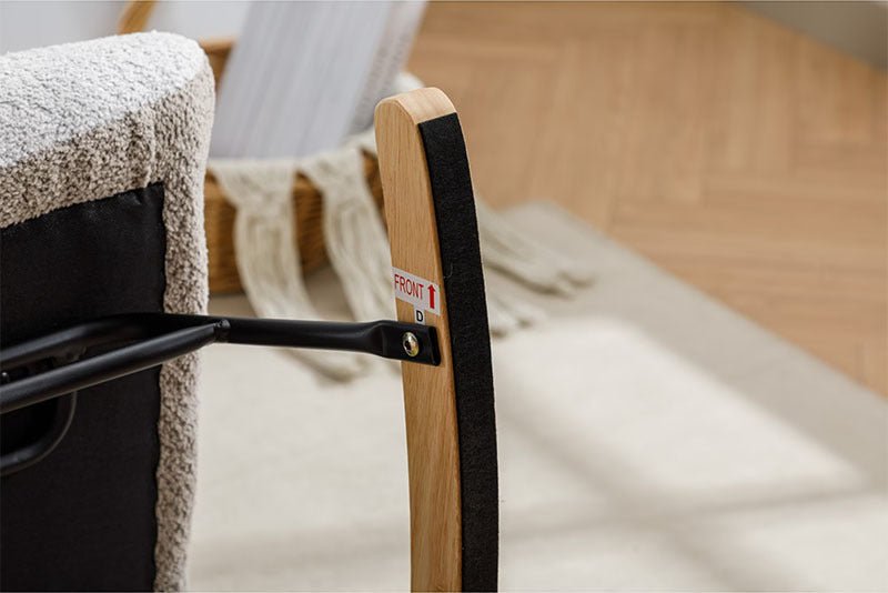 Macaron Swivel Patchwork Rocker Outdoor Chairs