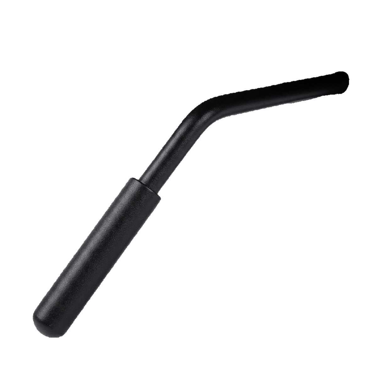 Tilt-lock lever of the black swivel office chair (close-up detail)