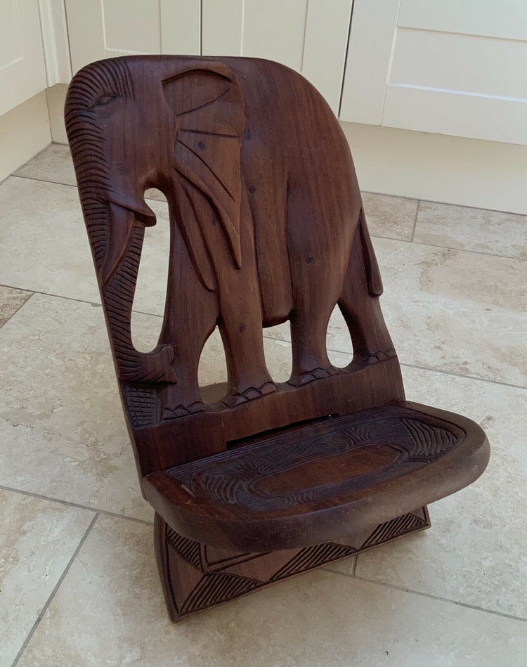 Mini African Dining Wooden Chair