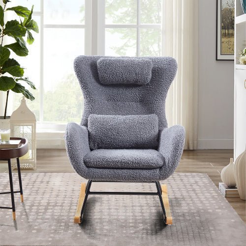Grey Modern Rocking Chair Nursery
