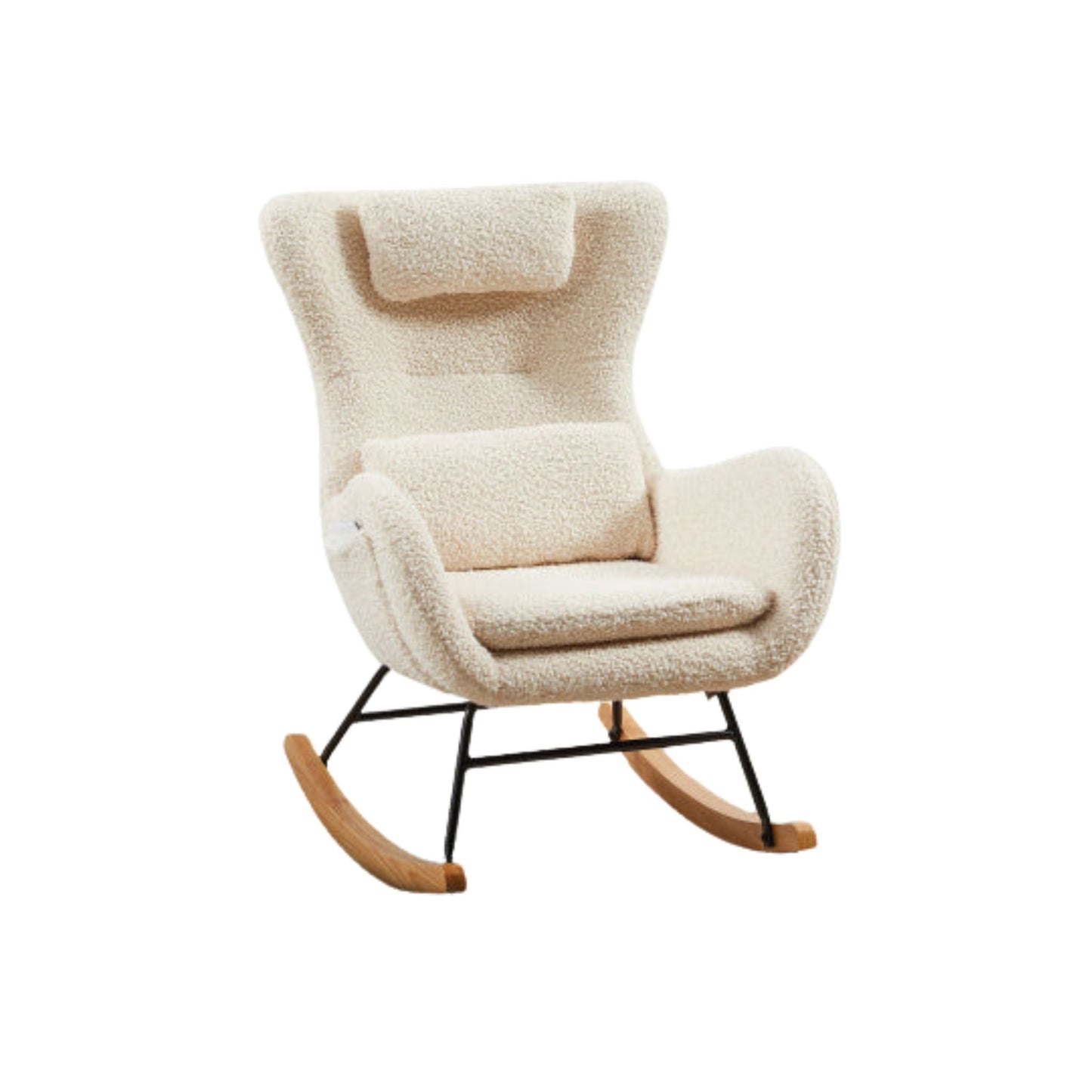 Modern Rocking Chairs That Swing With High Backrest