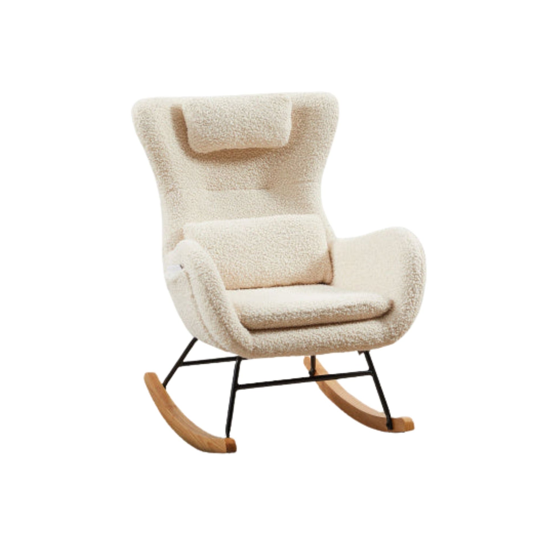 Modern Rocking Chairs That Swing With High Backrest