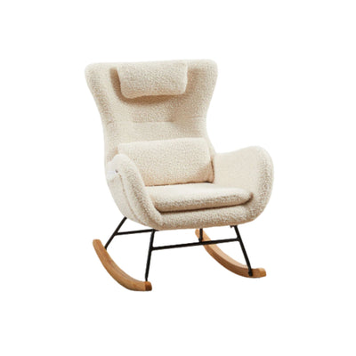 Modern Rocking Chairs That Swing With High Backrest