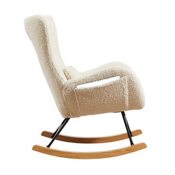 Modern Rocking Chairs That Swing With High Backrest