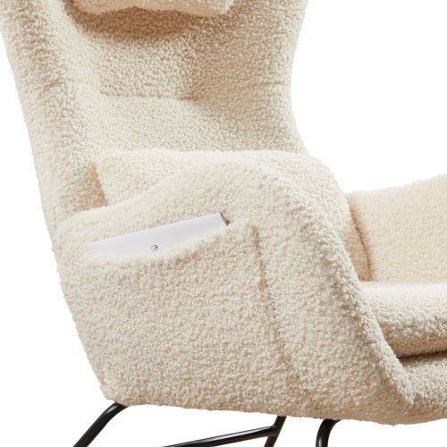 Modern Rocking Chair  With High Backrestdern 