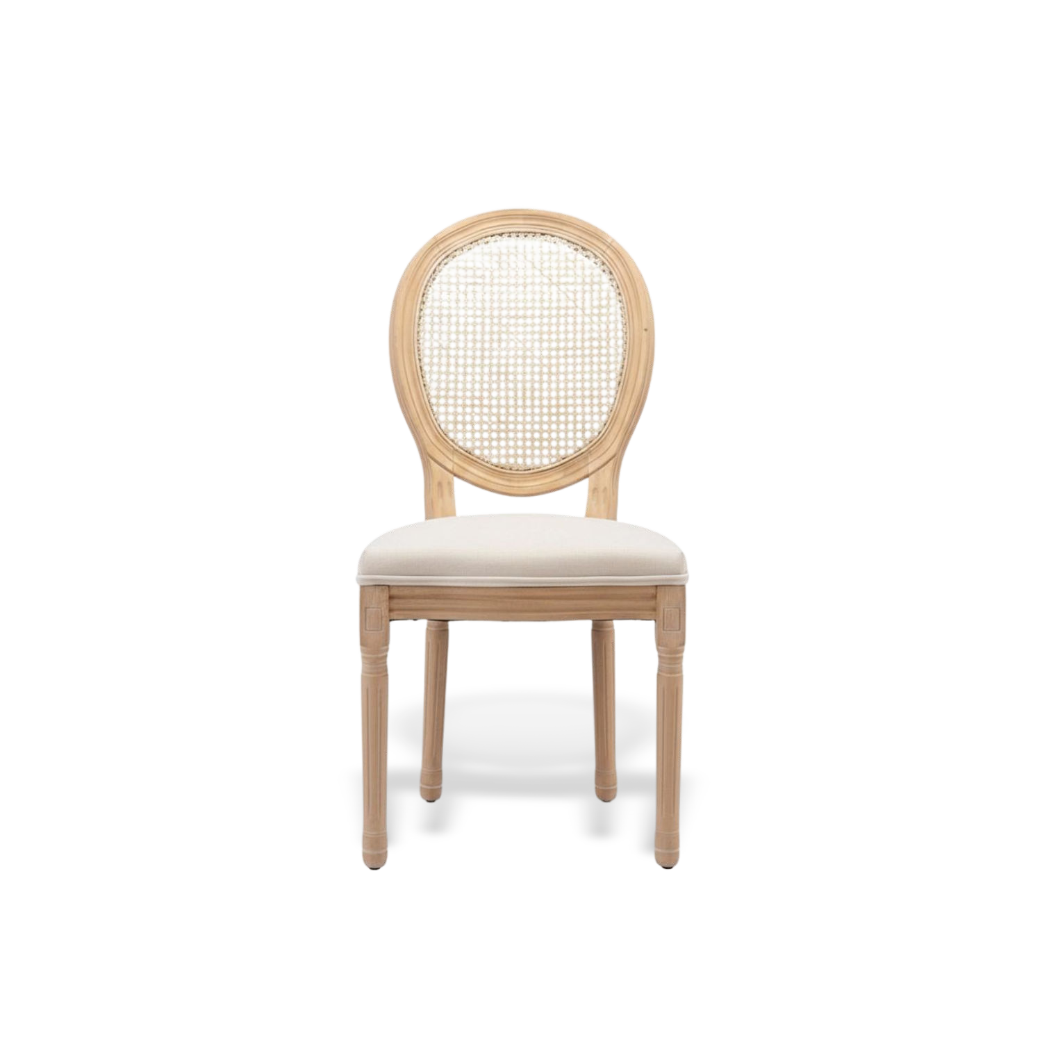 dining chair rattan details