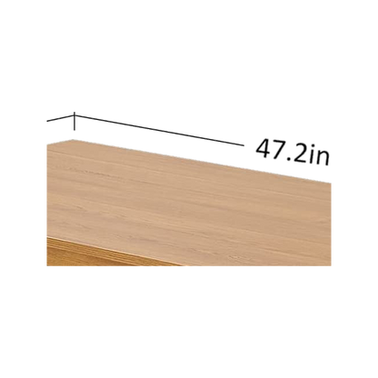 Close-up of the beveled tabletop edge profile (close-up detail)