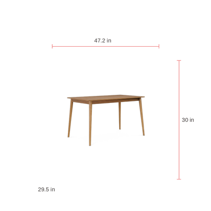 Dining table dimensions diagram (dimensions)