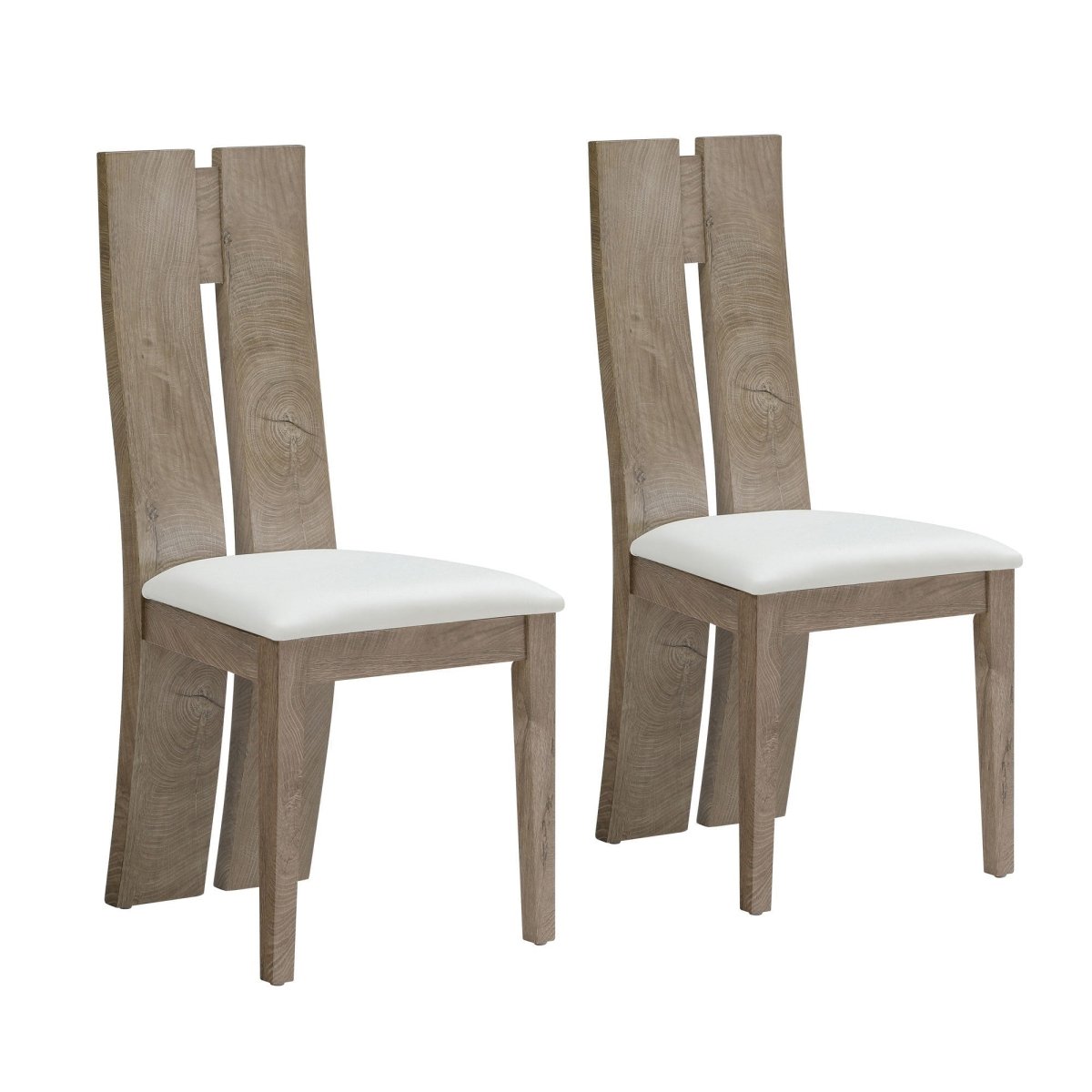 Set Of 2 MDF Sponge PU Leather chairs