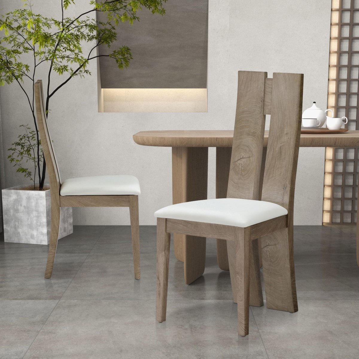 solid wood dining chairs curvey back