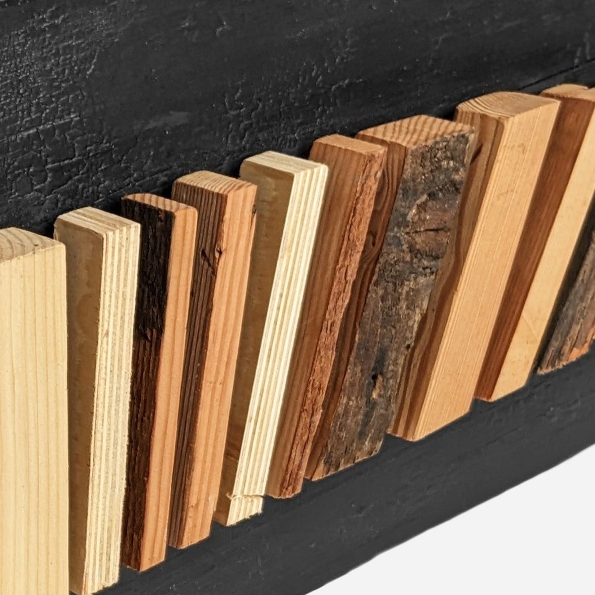Flowing Wood Wall Art, Handmade Floating Panel for Bedrooms