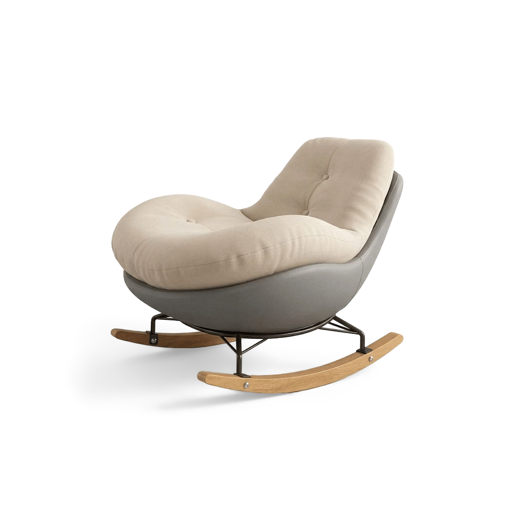 High grade gray shell and rocker runners, side view