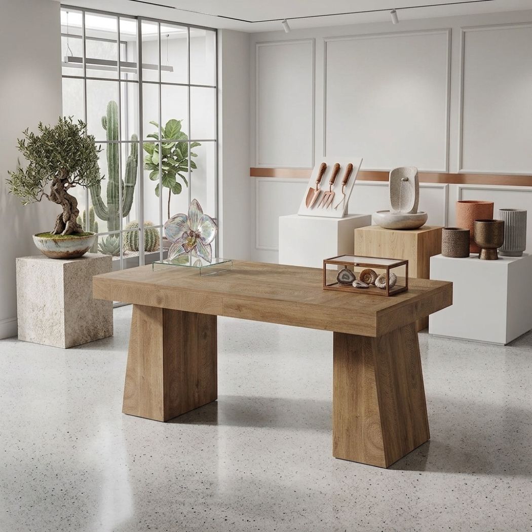 Seamless corner joinery of the Professional Study Workstation.