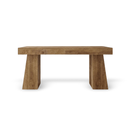 rustic-brown-mid-century-executive-desk-hero in transparent background