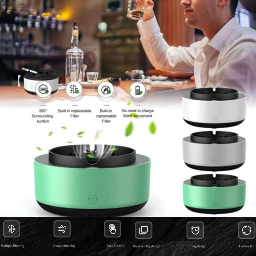 Smart ashtray with air purifier - Tamimi Home