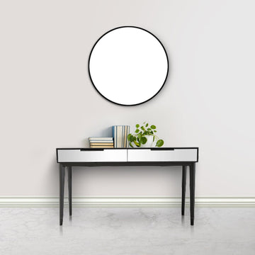 Smoky Grey Console Table And Mirror 