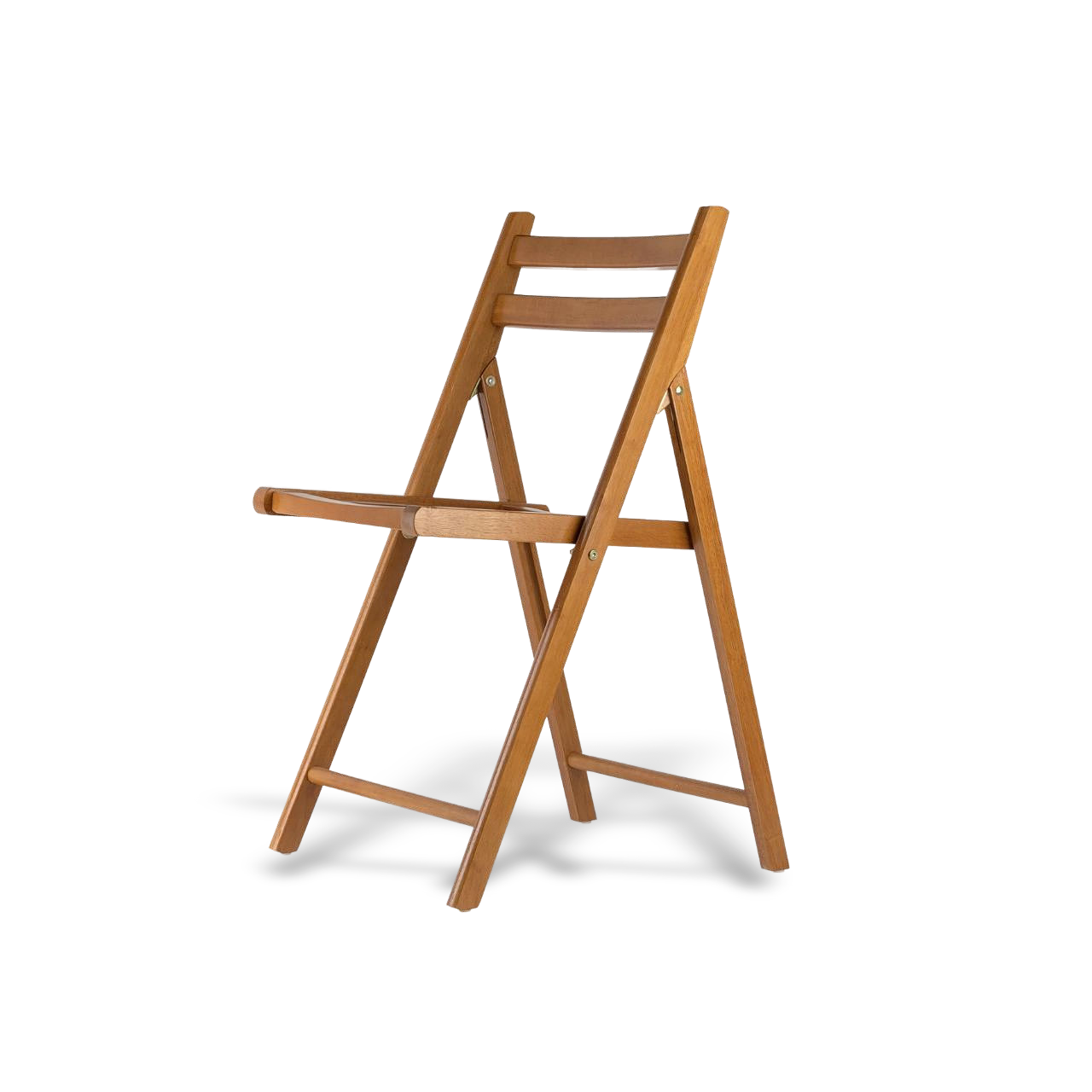 Premium solid teak folding chair with a slim profile and space-saving design; durable indoor-outdoor seating with natural weather-resistant properties.