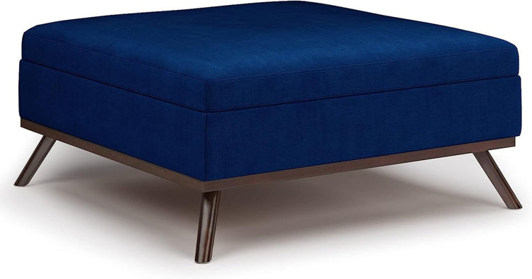 Stylish Furniture Coffee Tables Blue Velvet Coffee Table