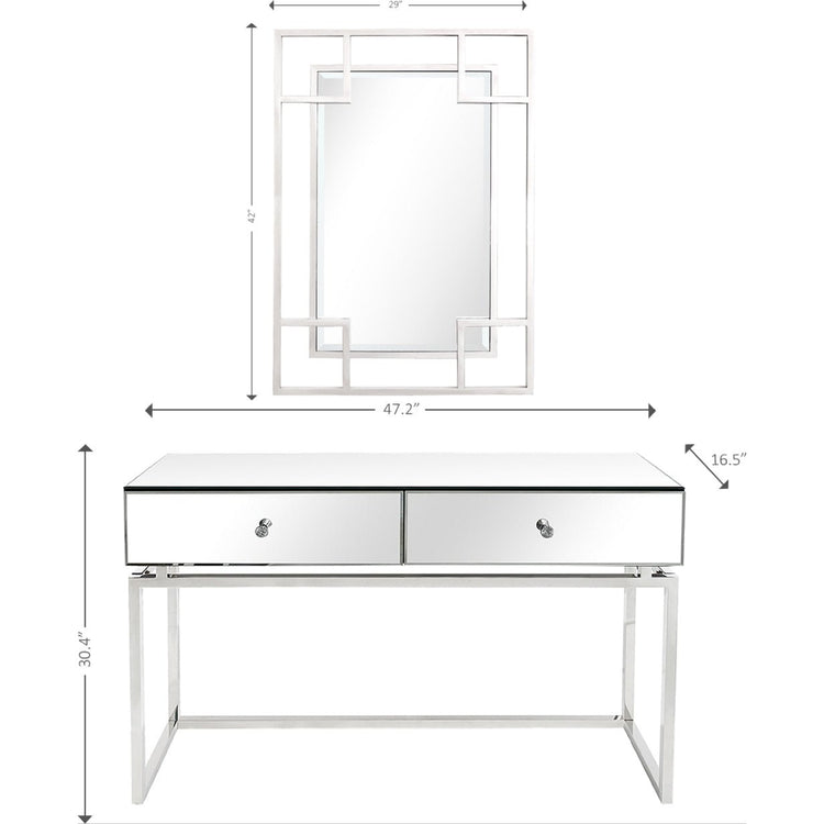 Mirror Dresser Set Size